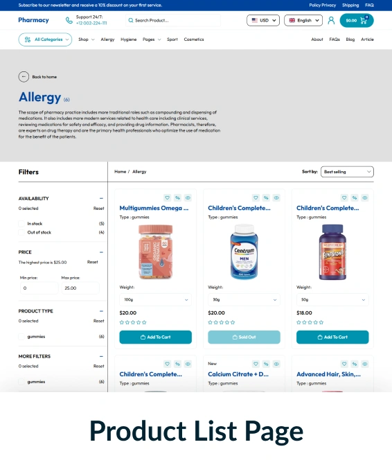 Pharmacy Shopify Theme