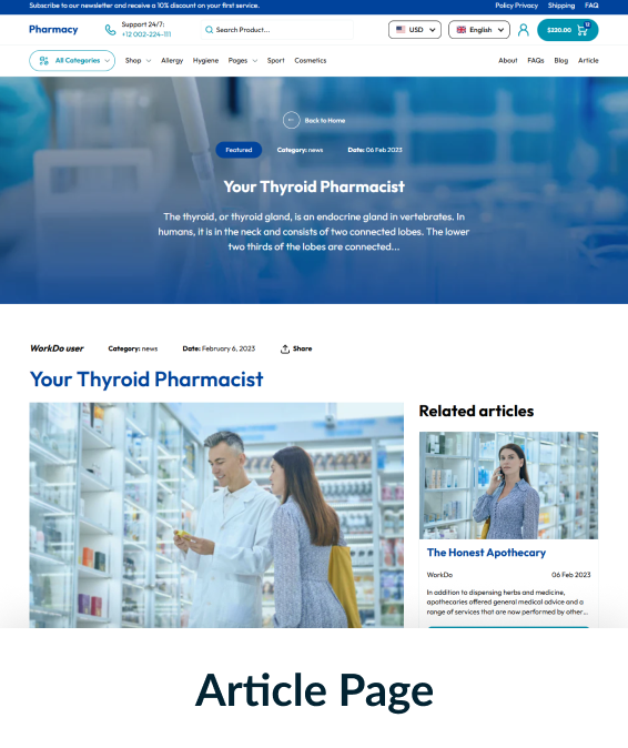 Pharmacy Shopify Theme