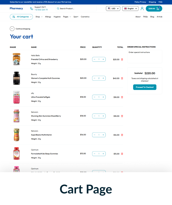 Pharmacy Shopify Theme