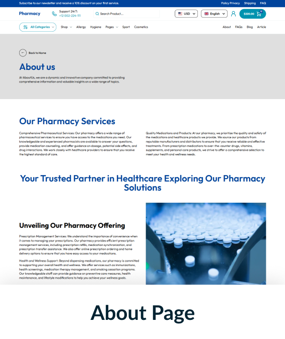 Pharmacy Shopify Theme