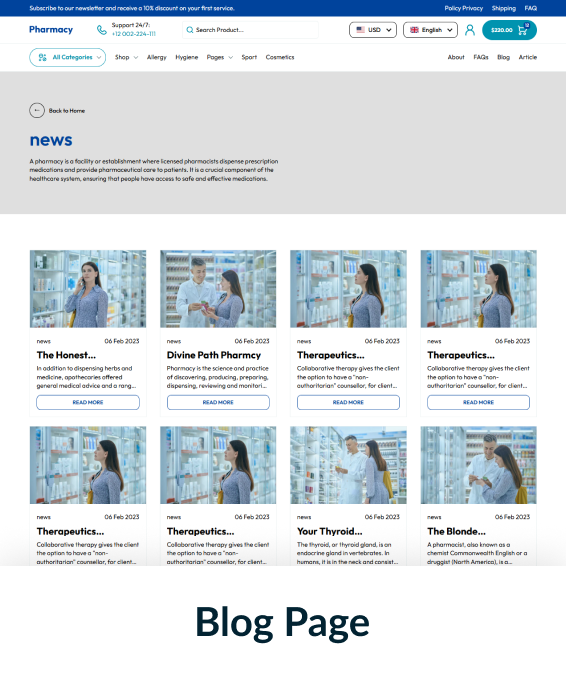 Pharmacy Shopify Theme