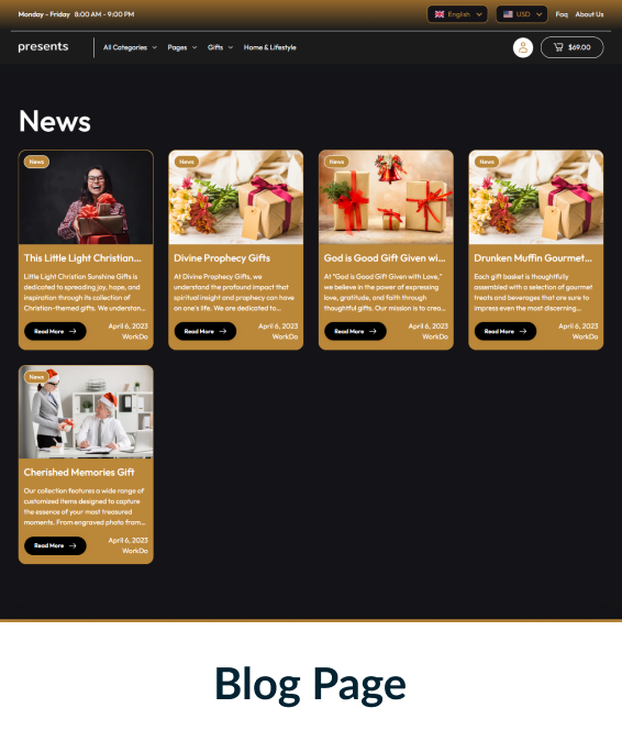 Presents Shopify Theme