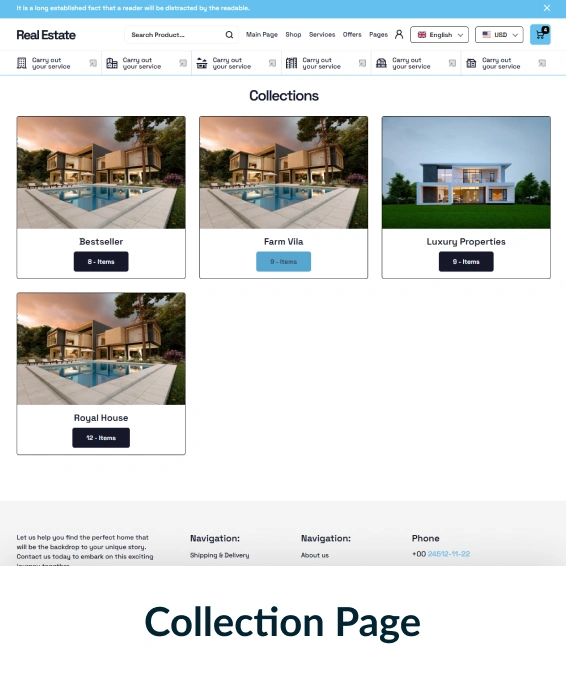 Real Estate Shopify Theme