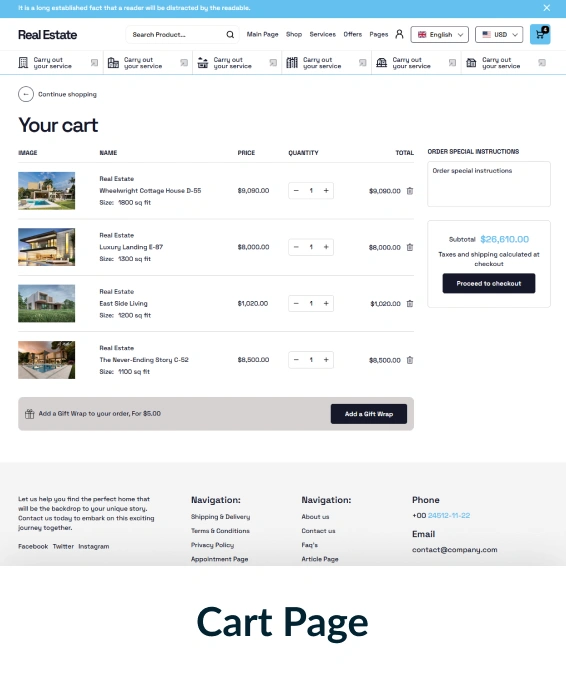 Real Estate Shopify Theme