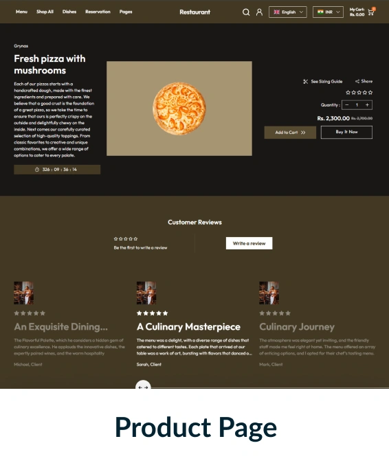 Restaurant-x Shopify Theme