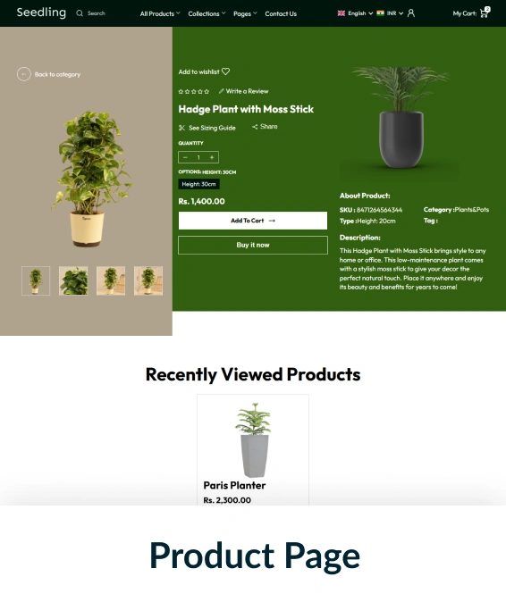 Seedling Shopify Theme