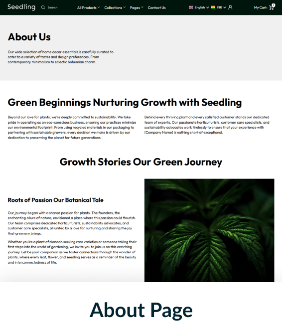 Seedling Shopify Theme