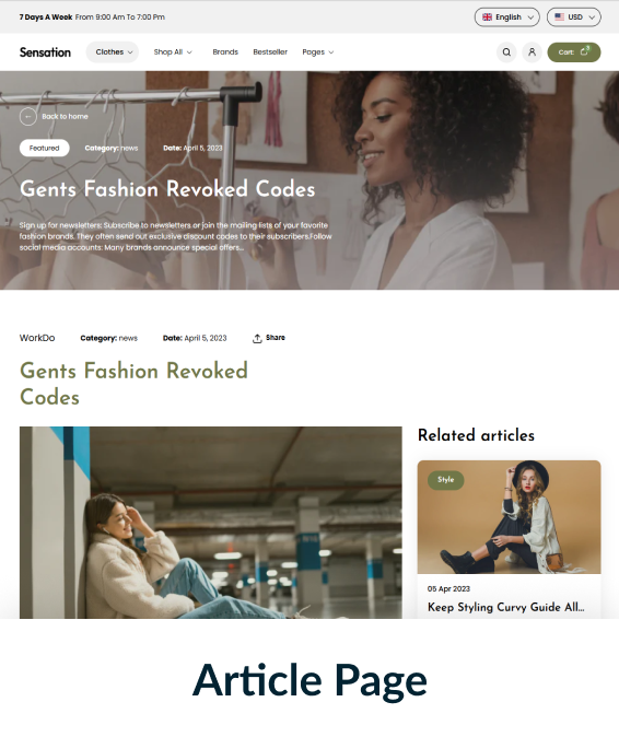 Sensation Shopify Theme