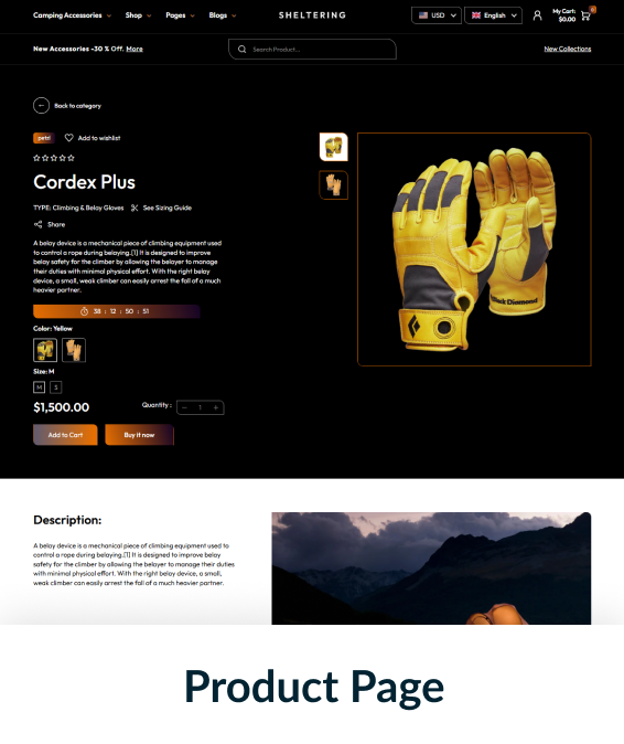 Sheltering Shopify Theme