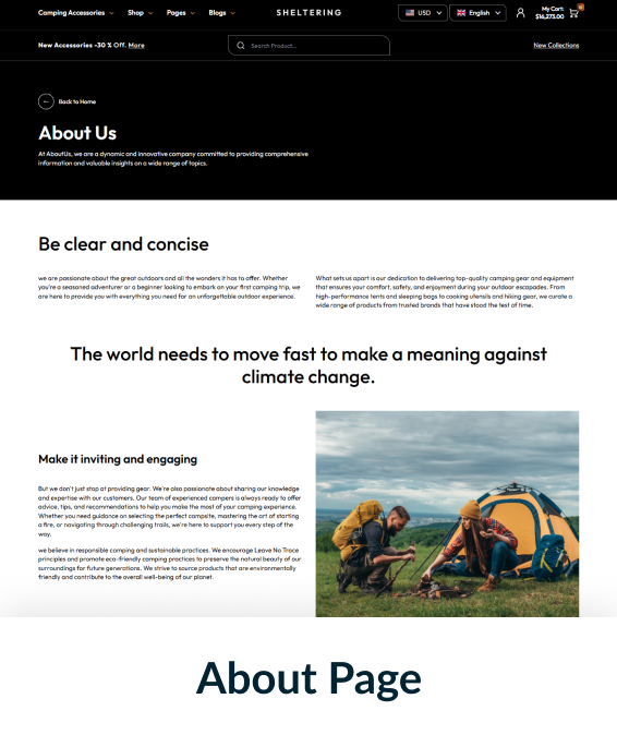 Sheltering Shopify Theme