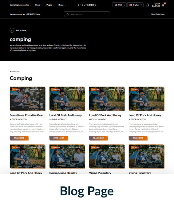 Sheltering Shopify Theme