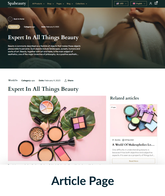 Spa & Beauty Shopify Theme