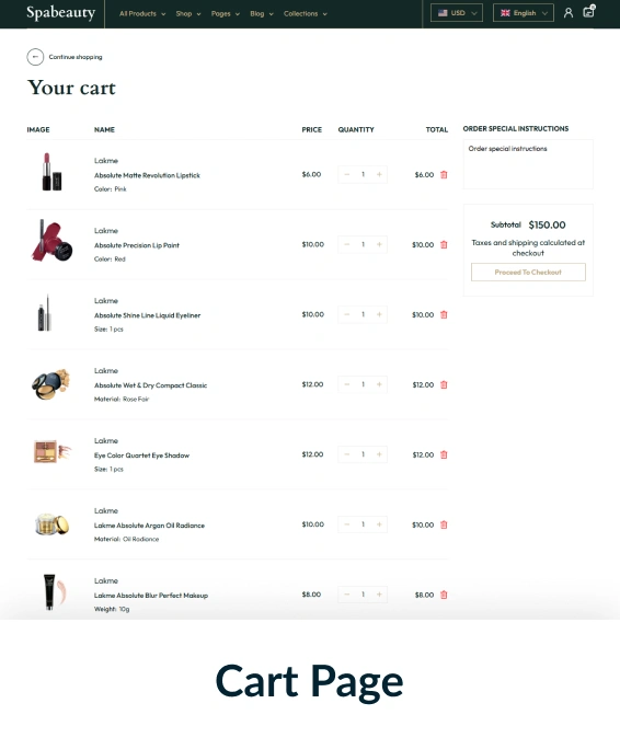 Spa & Beauty Shopify Theme