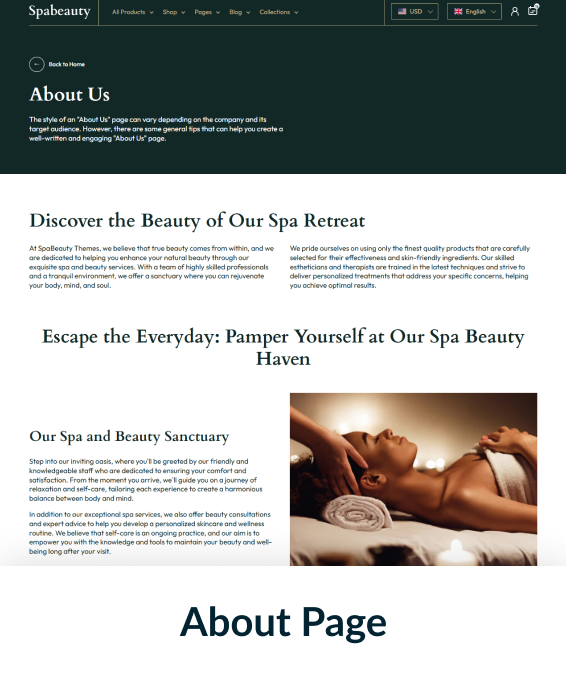 Spa & Beauty Shopify Theme