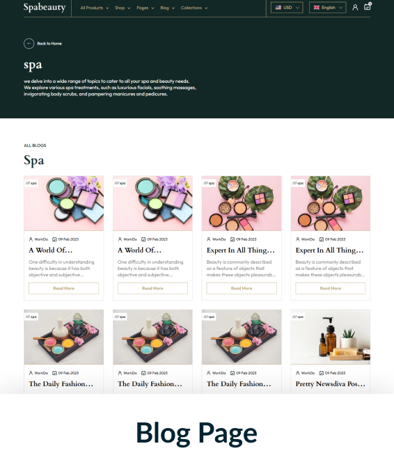 Spa & Beauty Shopify Theme