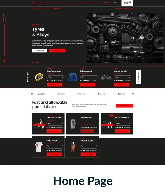 Spareparts Shopify Theme