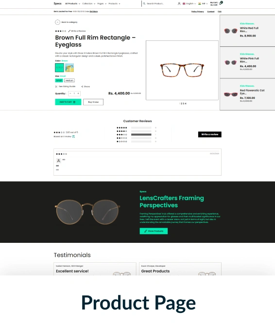 Specs Shopify Theme