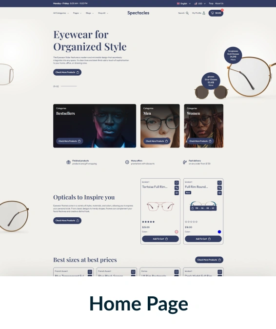 Spectacles Shopify Theme