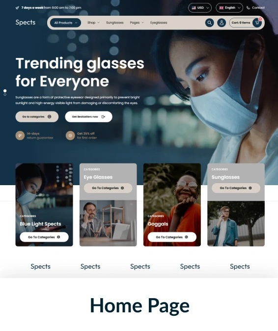 Spects Shopify Theme