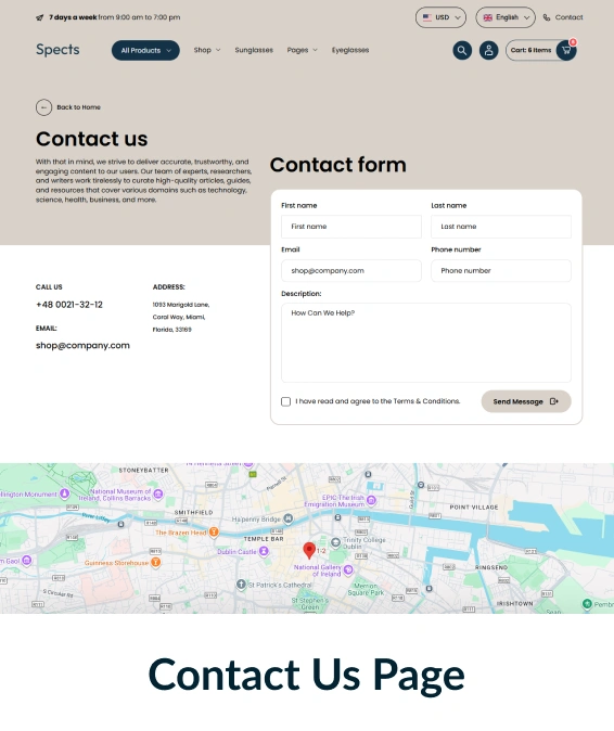 Spects Shopify Theme