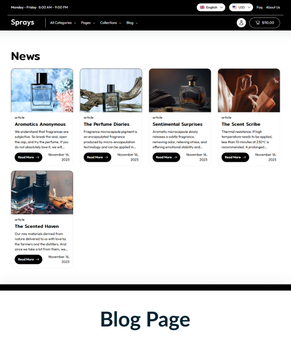 Sprays Shopify Theme