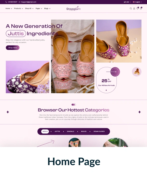 Stepglam Shopify Theme