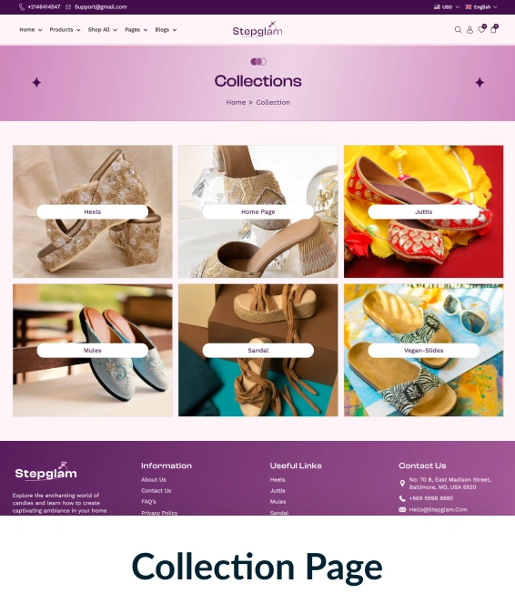Stepglam Shopify Theme
