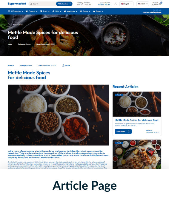 Supermarket Shopify Theme