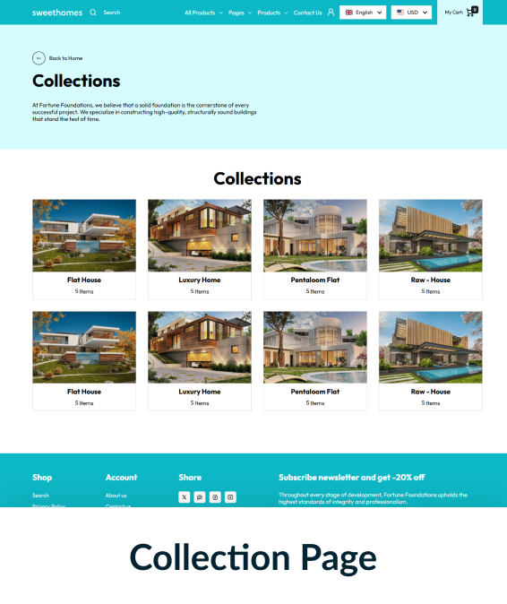 Sweet Homes Shopify Theme