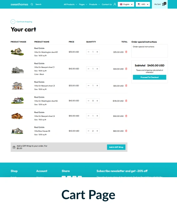Sweet Homes Shopify Theme