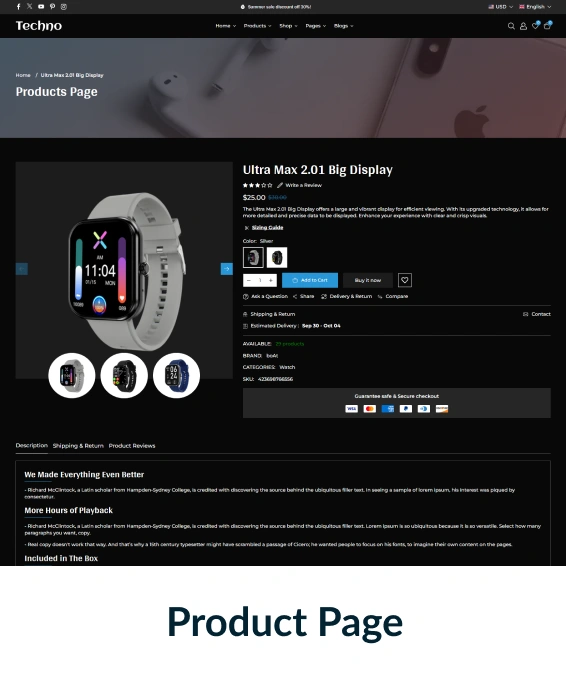Techno Shopify Theme