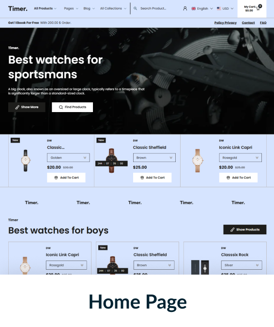 Timer Shopify Theme