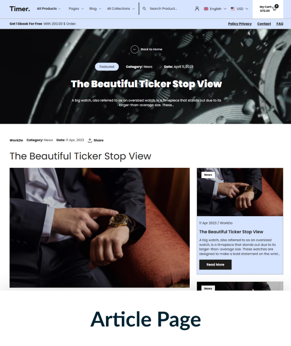 Timer Shopify Theme