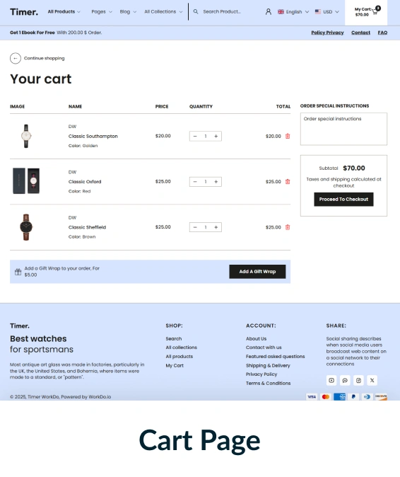 Timer Shopify Theme