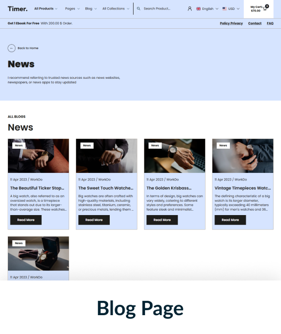 Timer Shopify Theme