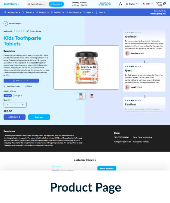 Toothfairy Shopify Theme