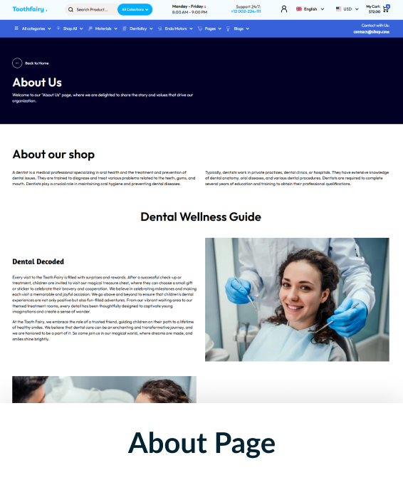 Toothfairy Shopify Theme