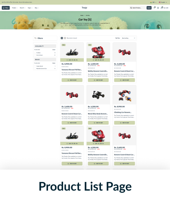 Toygy Shopify Theme