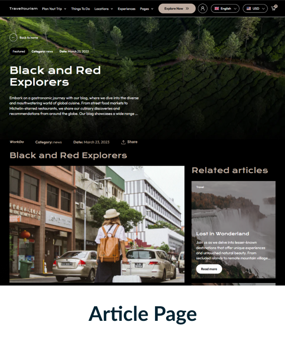Travel Tourism Shopify Theme