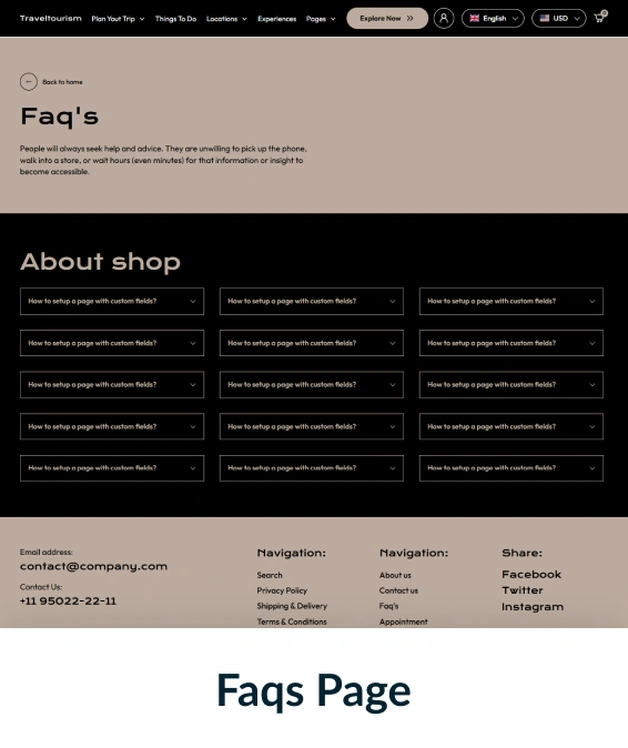 Travel Tourism Shopify Theme