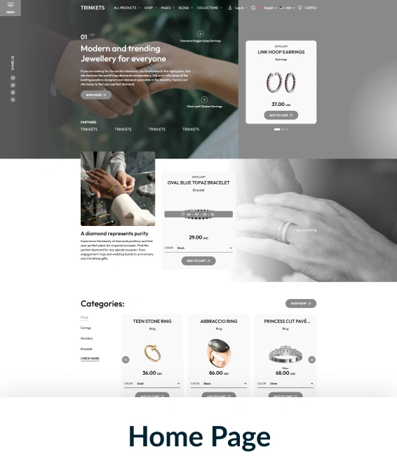 Trinkets Shopify Theme