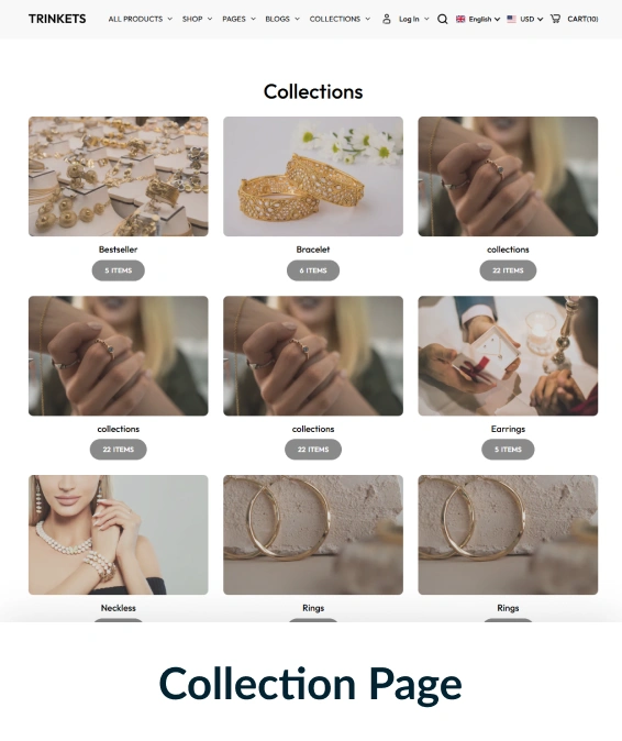 Trinkets Shopify Theme