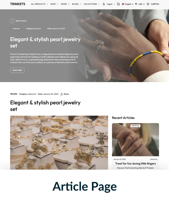 Trinkets Shopify Theme