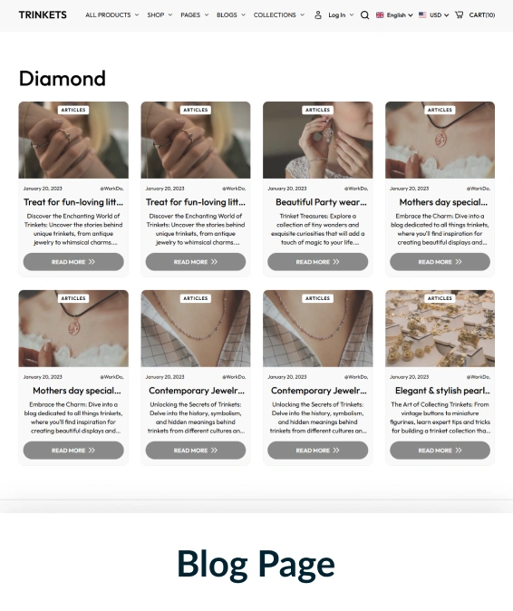 Trinkets Shopify Theme