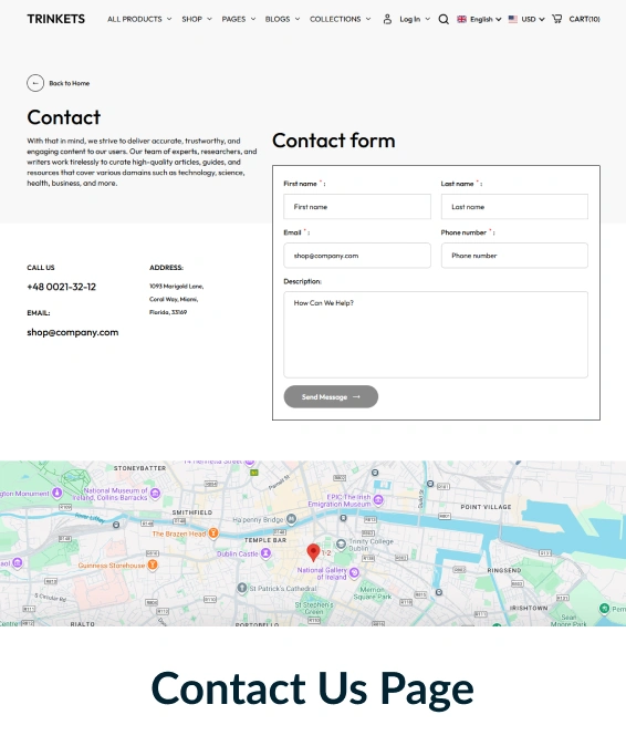 Trinkets Shopify Theme