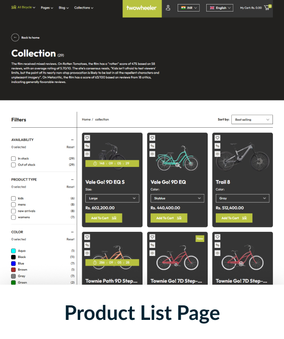 Two Wheeler Shopify Theme
