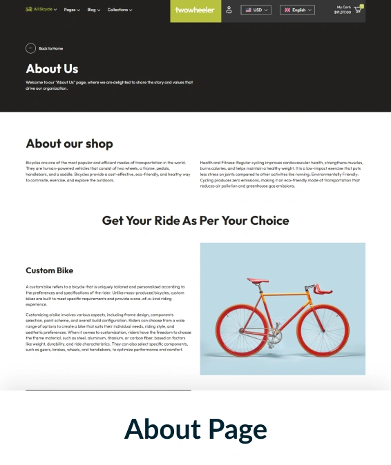 Two Wheeler Shopify Theme