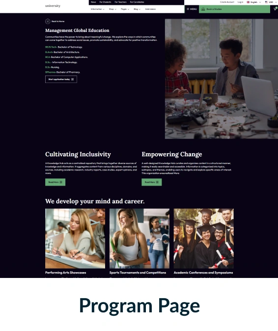University Shopify Theme