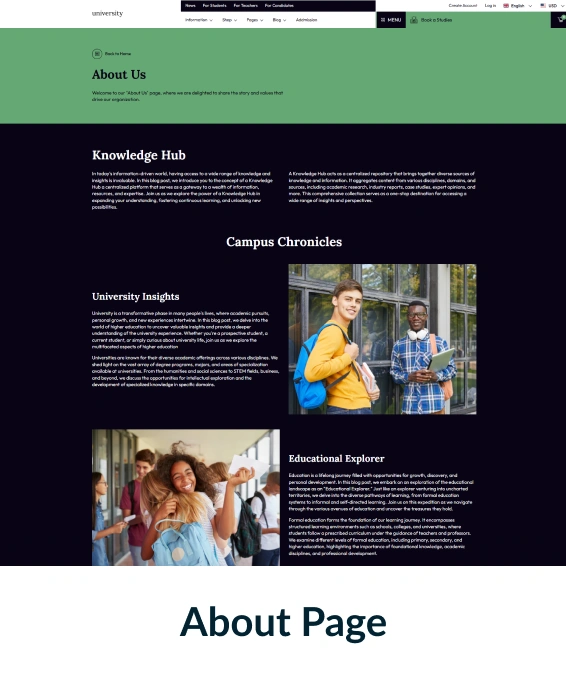 University Shopify Theme