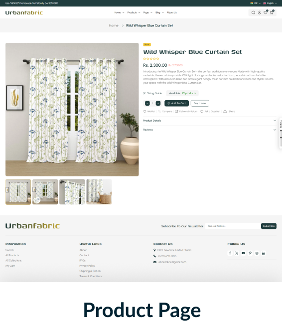 Urbanfabric Shopify Theme